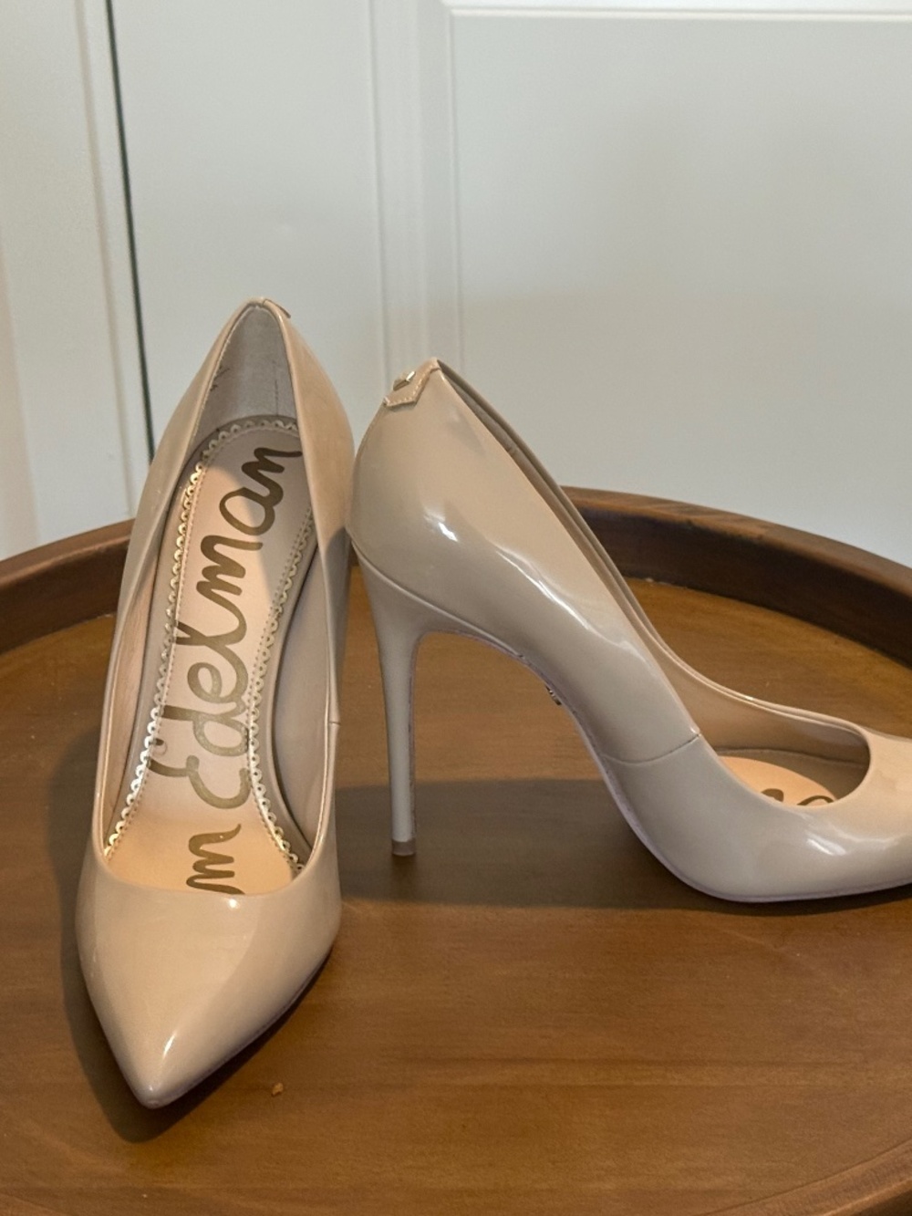 Sam Elderman Danna Nude Patent Leather